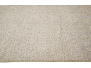 Beige Geometric 8X10 Modern Oriental Rug