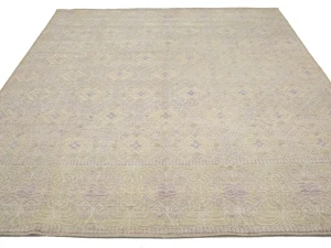 Beige Geometric 8X10 Modern Oriental Rug