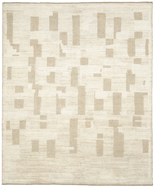 Beige Abstract 8X10 Modern Oriental Rug