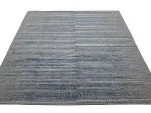 Blue Abstract 8X10 Modern Oriental Area Rug