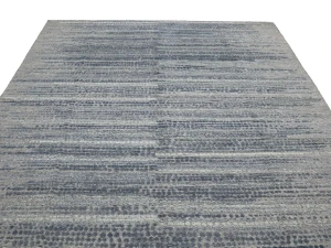 Blue Abstract 8X10 Modern Oriental Area Rug