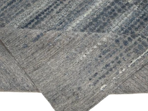 Blue Abstract 8X10 Modern Oriental Area Rug