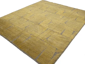 Beige Geometric 8X10 Modern Oriental Rug