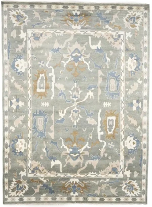 Colorfast Floral 10X14 Oushak Chobi Oriental Rug