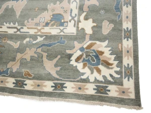 Colorfast Floral 10X14 Oushak Chobi Oriental Rug