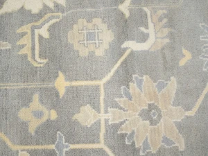 Muted Floral 9X12 Oushak Chobi Oriental Rug