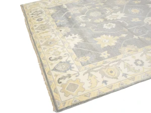 Muted Floral 9X12 Oushak Chobi Oriental Rug