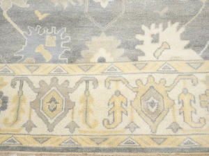 Muted Floral 9X12 Oushak Chobi Oriental Rug