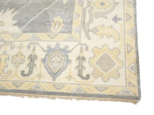 Muted Floral 9X12 Oushak Chobi Oriental Rug