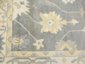 Muted Floral 9X12 Oushak Chobi Oriental Rug