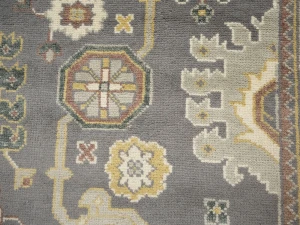 Muted Floral 9'5X12'0 Oushak Chobi Oriental Rug