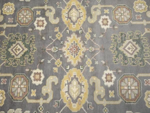 Muted Floral 9'5X12'0 Oushak Chobi Oriental Rug