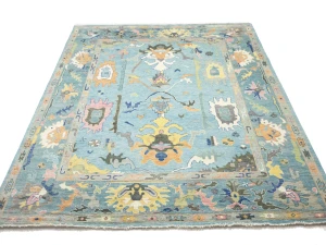 Floral Colorfast 12x15 Oushak Chobi Oriental Rug