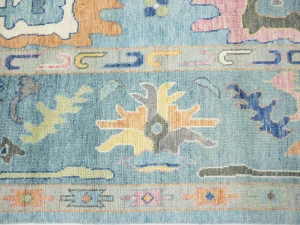 Floral Colorfast 12x15 Oushak Chobi Oriental Rug