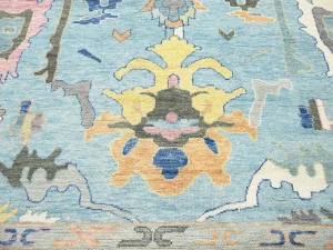 Floral Colorfast 12x15 Oushak Chobi Oriental Rug