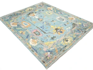 Floral Colorfast 12x15 Oushak Chobi Oriental Rug