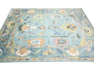 Floral Colorfast 12x15 Oushak Chobi Oriental Rug