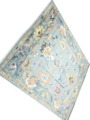 Floral Colorfast 12x15 Oushak Chobi Oriental Rug