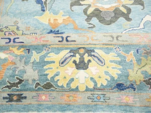 Floral Colorfast 12x15 Oushak Chobi Oriental Rug