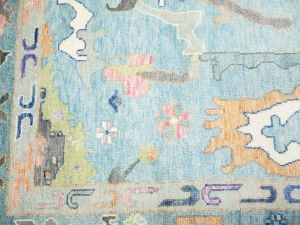 Floral Colorfast 12x15 Oushak Chobi Oriental Rug