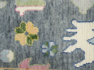 Floral Colorfast 10x14 Oushak Chobi Oriental Rug