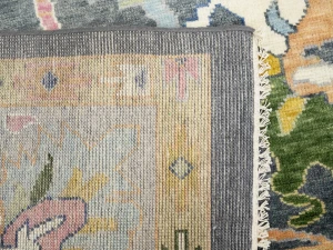 Floral Colorfast 10x14 Oushak Chobi Oriental Rug