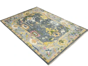 Floral Colorfast 10x14 Oushak Chobi Oriental Rug