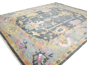 Floral Colorfast 12X14 Oushak Chobi Oriental Rug