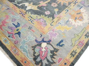 Floral Colorfast 12X14 Oushak Chobi Oriental Rug