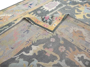 Floral Colorfast 12X14 Oushak Chobi Oriental Rug