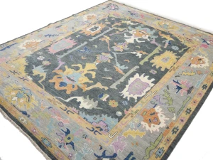 Floral Colorfast 12X14 Oushak Chobi Oriental Rug