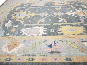 Floral Colorfast 12X14 Oushak Chobi Oriental Rug