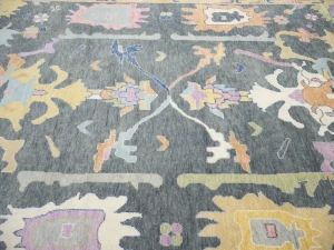 Floral Colorfast 12X14 Oushak Chobi Oriental Rug