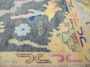 Floral Colorfast 12X14 Oushak Chobi Oriental Rug