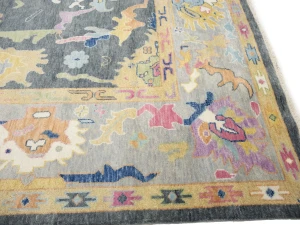 Floral Colorfast 12X14 Oushak Chobi Oriental Rug