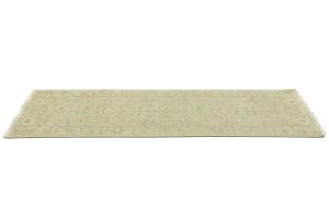 Muted Light Green Floral Transitional 2'6X7'10 Oriental Runner Rug