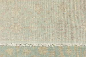 Muted Teal Floral 5X8 Transitional Oriental Rug