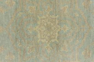 Muted Teal Floral 5X8 Transitional Oriental Rug