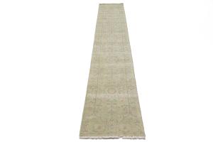 Muted Colors Floral Transitional 3X14 Oriental Runner Rug