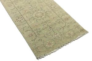 Muted Colors Floral Transitional 3X14 Oriental Runner Rug