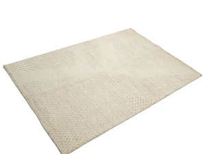 Cream Abstract 4X6 Modern Oriental Rug