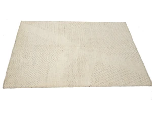 Cream Abstract 4X6 Modern Oriental Rug