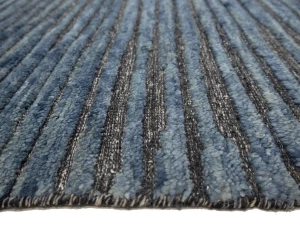 Blue Abstract 5X8 Modern Oriental Rug