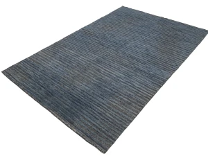 Blue Abstract 5X8 Modern Oriental Rug