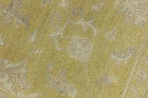 Golden Yellow Floral 8x8 Chobi Oriental Square Rug