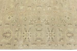 Muted Pinkish Beige Floral 8X8 Transitional Oriental Square Rug