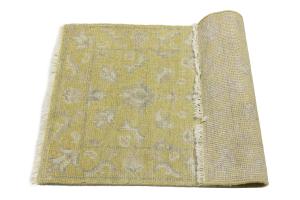 Muted Golden Yellow 2X3 Transitional Oriental Rug