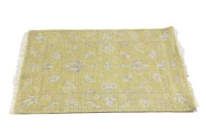 Muted Golden Yellow 2X3 Transitional Oriental Rug
