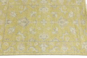 Muted Golden Yellow 2X3 Transitional Oriental Rug