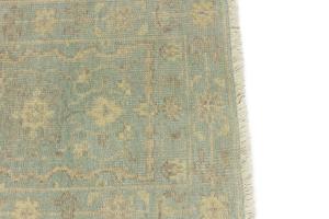 Muted Teal Floral 2X3 Transitional Oriental Rug